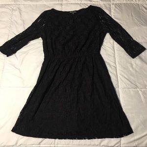 Black lace dress